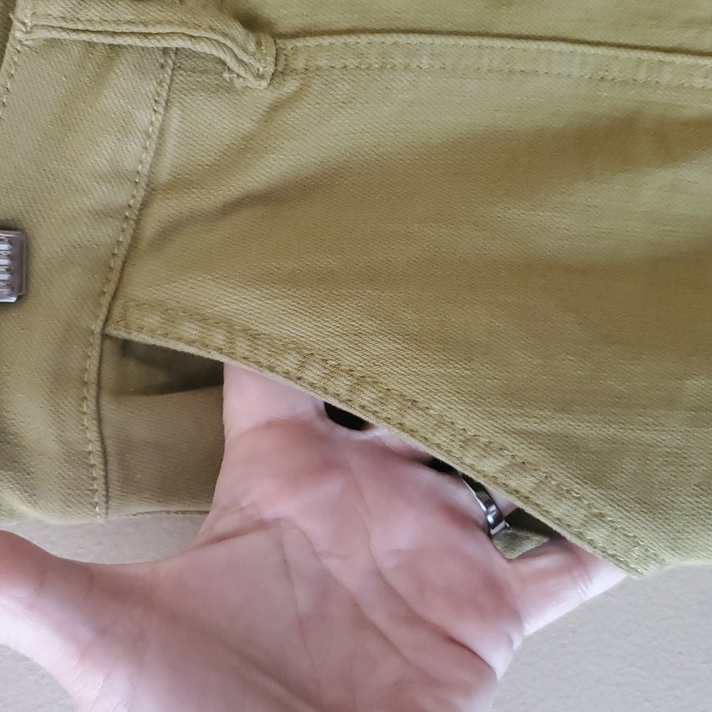 Judy Blue High Rise Straight Leg Cargo Jeans in Matcha Green Size 13/31 - Picture 6 of 14